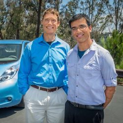 Berkeley Lab researchers Jeff Greenblatt and Samveg Saxena