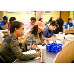 Students in the cybersecurity camp at the University of California, Berkeley.