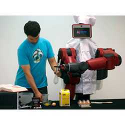 The algorithm was tested on a real robot programmed to help with cooking.