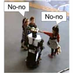Children abusing a social robot. 