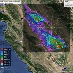 Subsidence in San Joaquin Valley, CA