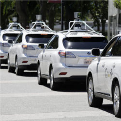 Google self-driving Lexus cars