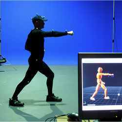 Standard motion capture technology.