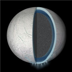 Saturn moon Enceladus