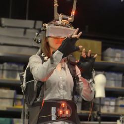 VR headset at the Institute for Creative Technologies