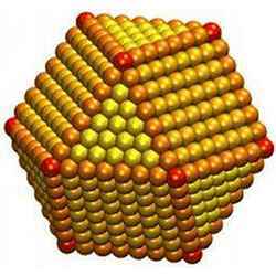 Gold nanoparticles.