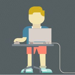 student coder, illustration