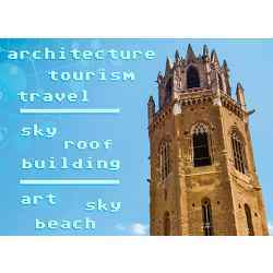 Flickr users tagged a photograph similar to this one architecture," tourism," and "travel. A machine-learning system that used a novel training strategy developed at MIT proposed sky," roof, and building.
