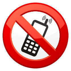 no cellphone, illustration