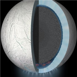 Saturn moon Enceladus