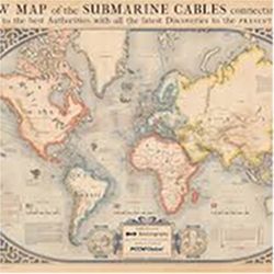 World map of undersea cables