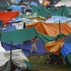 Nepal earthquake refugee camp