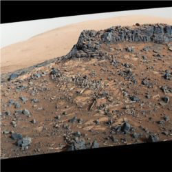 Mount Sharp, Mars, mineral veins