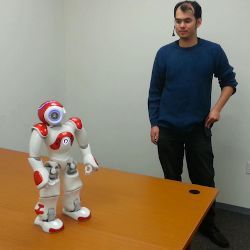 Nao robot at Tufts Human-Robot Interaction Lab