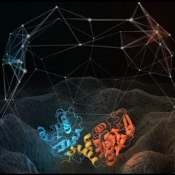 phosphoglycerate kinase protein structure, illustration