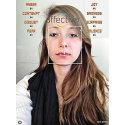 Affectivas basic program analyzes the face 20 times a second for 46 localized expressions of happiness, sadness, surprise, fear, anger, disgust and contempt, plus interest and confusion.