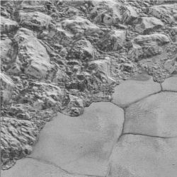 Mountainous Shoreline of Sputnik Planum, Pluto