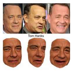 Researchers have reconstructed 3-D models of celebrities such as Tom Hanks from large Internet photo collections.