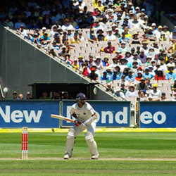 A cricket match.