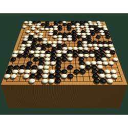 A standard Go board.