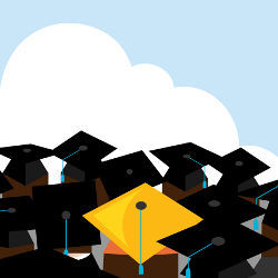 graduation, illustration