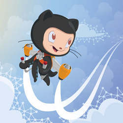 GitHub's Octocat mascot.