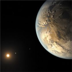 Planet Kepler-186f (artist's impression)