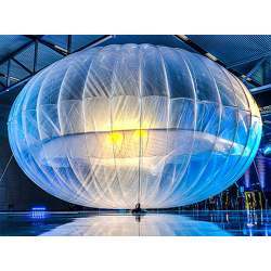 A Google Project Loon balloon.