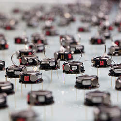 A robot swarm.