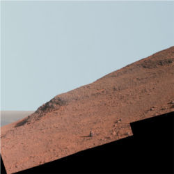 Knudsen Ridge, Mars, via Opportunity rover