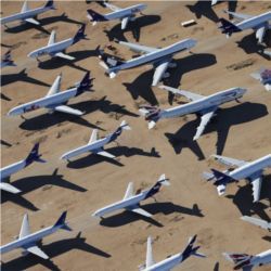 Planes on the ground