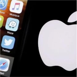 Apple iPhone and logo