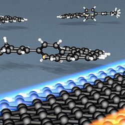 graphene nanoribbon with zigzag edges, illustration