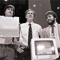 Jobs, Sculley, Wozniak, Apple