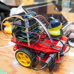 The open source Duckiebot platform costs between $100 and $200 to build.