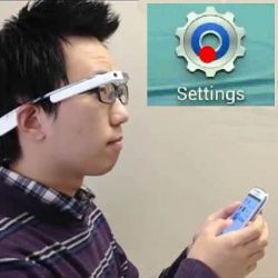 Google Glass magnification application