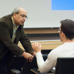 Ashok Goel in the classroom