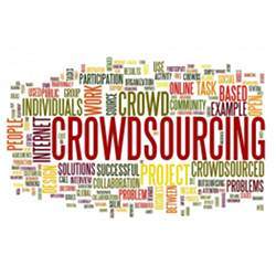 A crowdsourcing word-cloud.