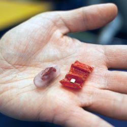 ingestible origami robot and capsule