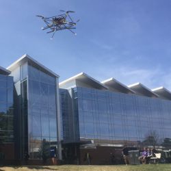 UAV prototype in flight