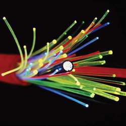 Optical fibers.