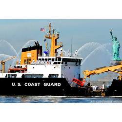 The U.S. Coast Guard operating in New York harbor.