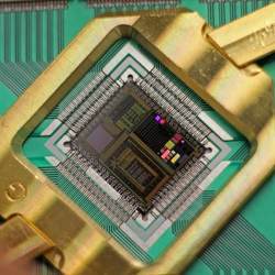 Chips hold quantum bits that are at the heart of the search for a universal quantum computer.