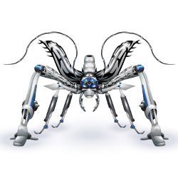 robotic insect, illustration