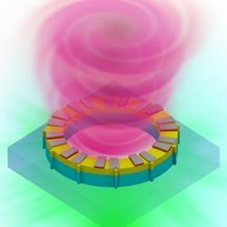 A vortex laser on a chip.