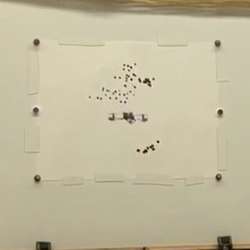 A drone making a dot drawing.