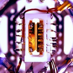 Closeup of an ion trap.