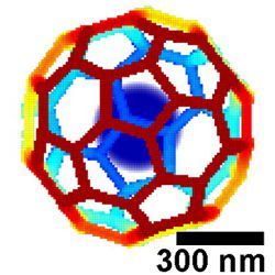 SEM image of 32-face 3-D truncated icosahedron mesh