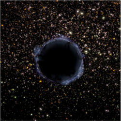 Black hole (artist's impression)