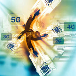 A representation of different wireless technology levels. 